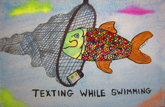 Texting While Swimming